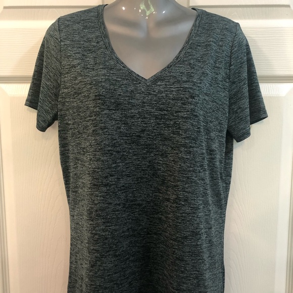 Greenish/Gray Women’s Nike Dry-fit V-Neck - Picture 2 of 6